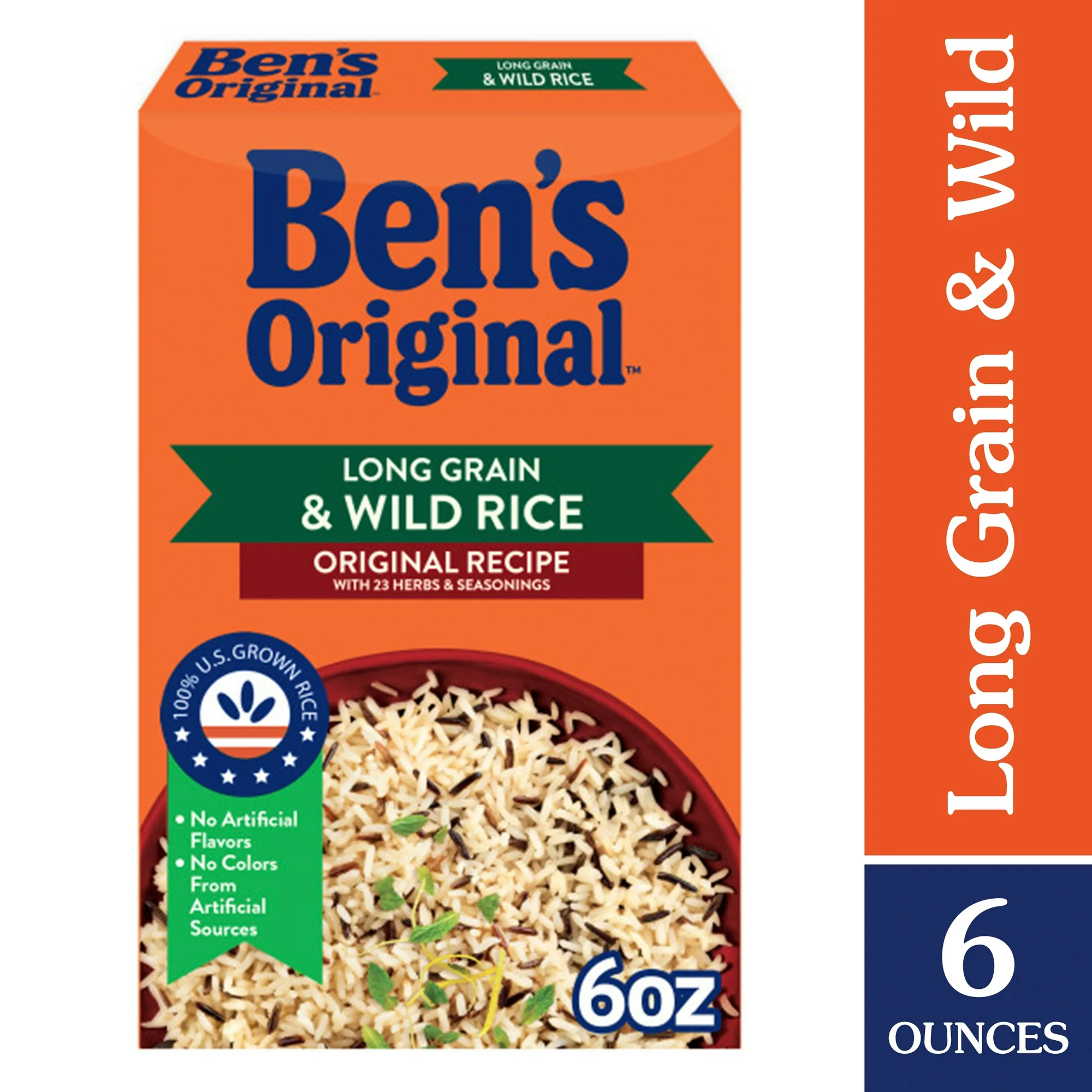 BEN’S ORIGINAL Flavored Long Grain Rice & Wild Rice, Boxed Rice