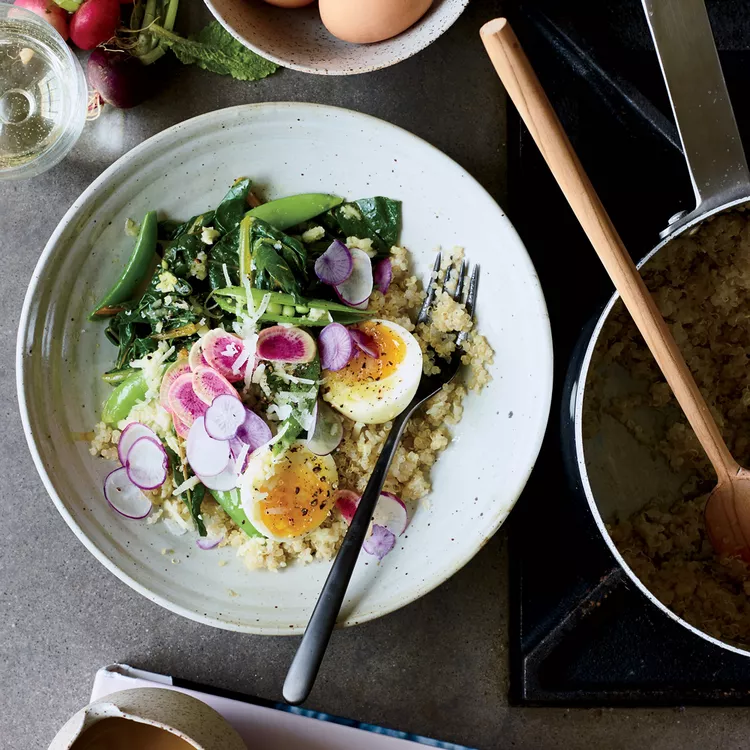 Quinoa Egg Bowl with Pecorino